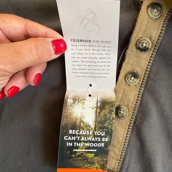 New Legendary Whitetails Men's Recluse Henley Hunters Shirt Size 3XL - Picture 8 of 16